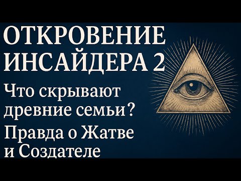 Видео: Откровение Инсайдера 2 — Что скрывают древние семьи? Правда о Жатве и Создателе