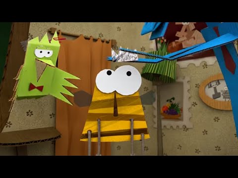 Видео: Мультфильм про оригами - Бумажки - Королева хочет домой - Серия 8