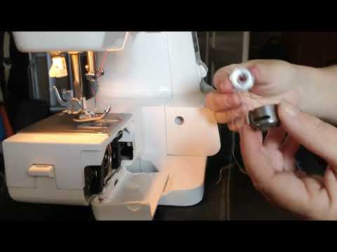 Видео: Ober, Unter Nähmaschine Privileg M2021E  einfädel Заправка швейной машины threading a sewing machine