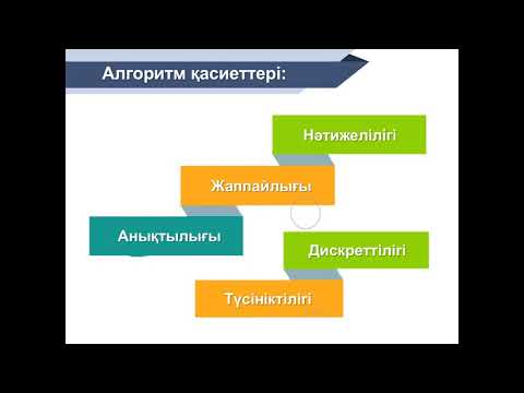 Видео: Алгоритм туралы түсінік