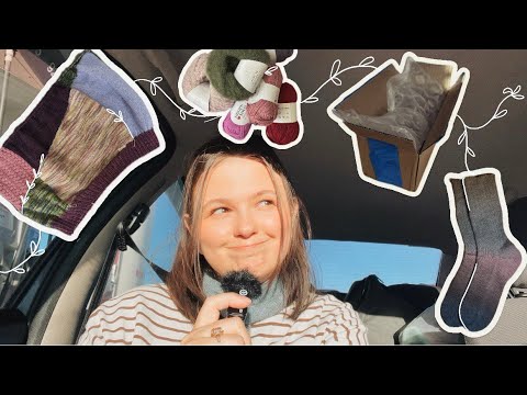 Видео: Вязальный влог : носки марта, новая пряжа и магия вязанных кос. А потом внезапно пошел снег...