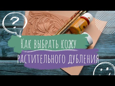 Видео: Курс Кожевника | Как выбрать кожу растительного дубления | Советы начинающим