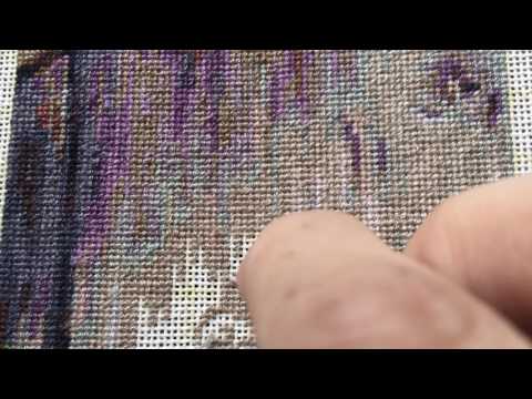 Видео: Вышивка в технике гобелен   Мой метод вышивки ! "Дружественный приют"  от Luca-S