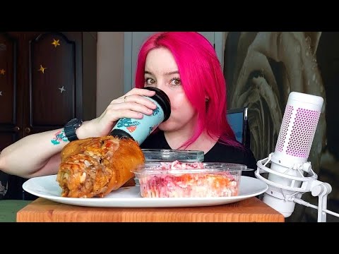 Видео: Рулька и селедка под шубой мукбанг/mukbang