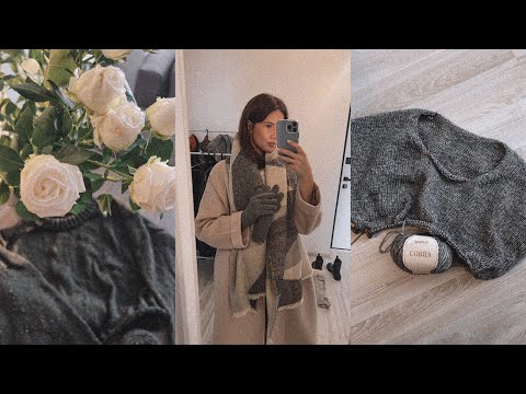 Видео: медленно вяжу 😥вязальный проект на заказ, готовы перчатки и шапка, новая носочная пряжа 💞