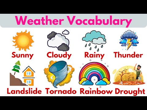 Видео: Английская лексика: Погода | Погода на английском языке | Погода и стихийные бедствия