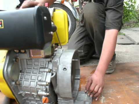 Видео: Первый запуск дизельного двигателя