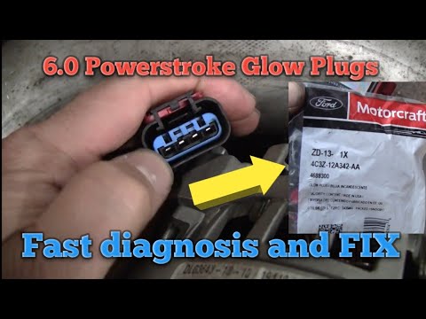 Видео: Свечи накаливания Quick Fix 6.0 Powerstroke | Осмотр / Диагностика / Замена | GPCM
