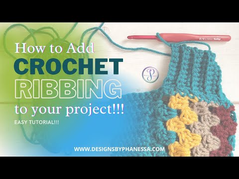Видео: Как добавить резинку в ваш вязаный крючком проект. ЛЕГКИЙ урок