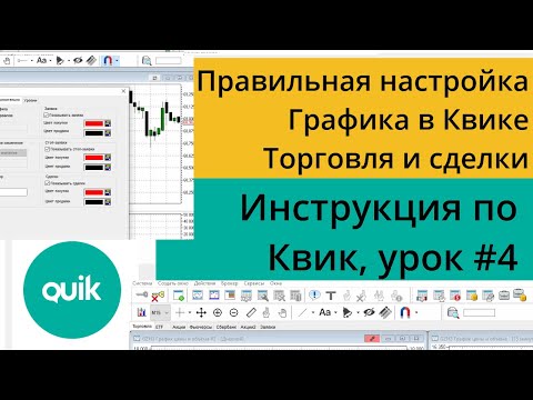 Видео: Настройка в Квике работы с графиками, торговля и отражение сделок и заявок/Урок №4 по Quik