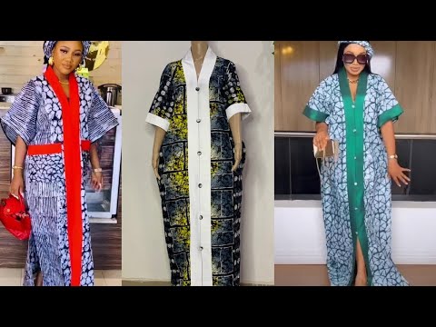 Видео: Как выкроить и сшить стильное платье «бубу» с разрезом спереди, застежкой на пуговицы | накладной...