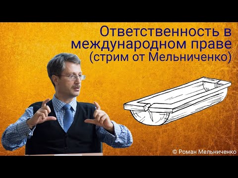 Видео: Ответственность в международном праве (стрим от Мельниченко)