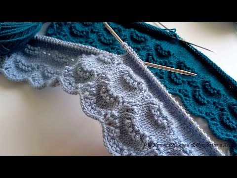 Видео: Не узор, а сказка! Миниатюрный волнистый узор в стиле французского шика для кардиганов, жакетов