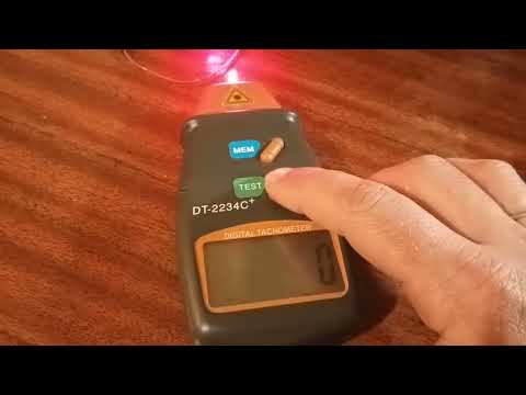 Видео: Испытание тахометра DT 2234C+ с Алиэкспресс