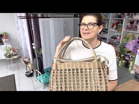 Видео: Обзор сумки/пуфика/бумажная лоза/ручная работа