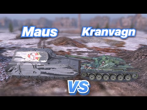 Видео: НА ЗАБИВ#93 | Самый ТЯЖЕЛЫЙ тяж против самого ЛЕГКОГО | Maus VS Kranvagn | WoT Blitz | Zlobina Liza