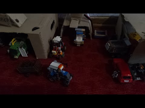 Видео: Обзор на обновленный колхоз СПК Зорька из Лего+много техники(наконец-то я вернулся)