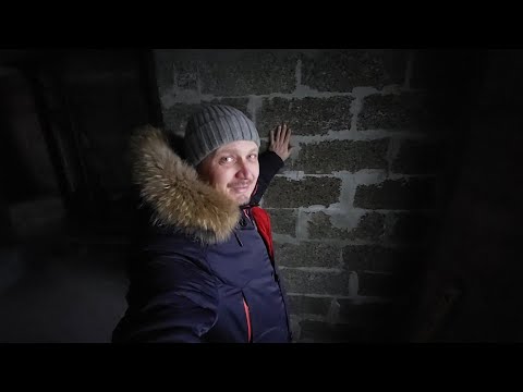 Видео: Межкомнатные перегородки первого этажа сделал в декабре без отопления.