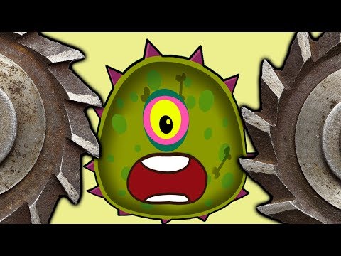 Видео: Суровый ЛИЗУН ГЛАЗАСТИК съедает все в городе 2! Игра Mutant Blobs Attack с ПАПУЛЕЙ