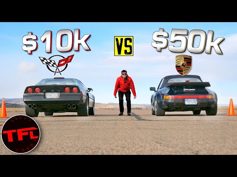 Видео: Соревнование спортивных автомобилей 1980-х: гонки Corvette и Porsche, кольцевые гонки и тест торм...