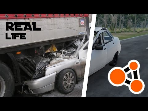 Видео: Аварии на реальных событиях в BeamNG Drive #27