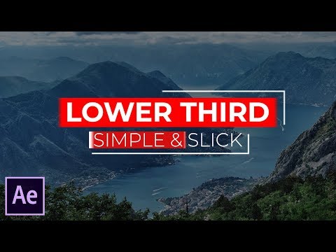 Видео: Создание Динамичной Плашки в Adobe After Effects. Lower Third.