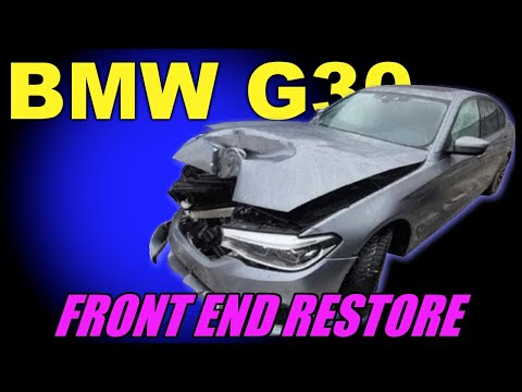 Видео: BMW G30. Front end restore. Ремонт переда.