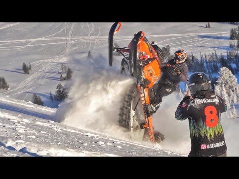 Видео: На снегоходе в Ергаки. Snowmobile in Siberia