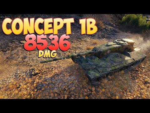 Видео: Concept 1B • Мощный опыт! - 6 Фрагов 8.5K Урона • Мир Танков