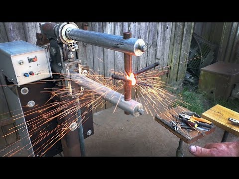 Видео: Самодельная контактная сварка в работе \\ Чернак
