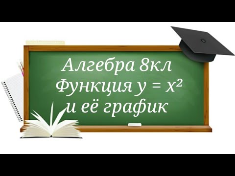 Видео: Функция у = x²и её график. Алгебра 8кл