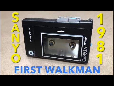 Видео: Ремонт и восстановление первой стереосистемы SANYO Walkman M-5550 по сравнению с Sony TPS-L2