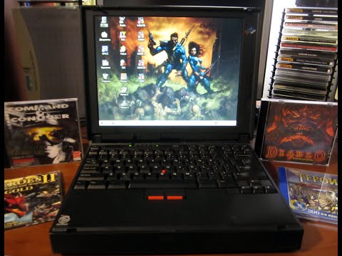 Видео: P1 166 MHz IBM ThinkPad 380ED Ноутбук для DOS\Win игр