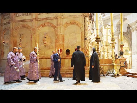 Видео: Подготовка к чуду Благодатного огня. Храм Гроба Господня