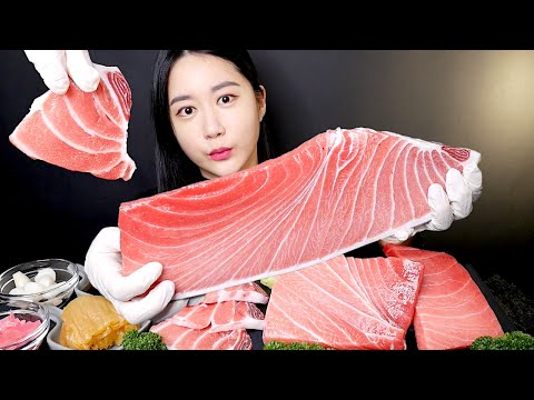 Видео: MUKBANG Сашими из тунца [Raw Tuna] Real Sound MUKBANG | ASMR | EATING SOUND