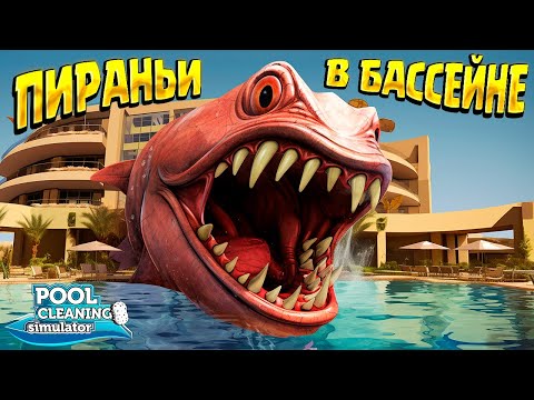 Видео: БАССЕЙН С ПИРАНЬЯМИ ( Pool Cleaning Simulator ) #2 / ПРОХОЖДЕНИЕ НА РУССКОМ