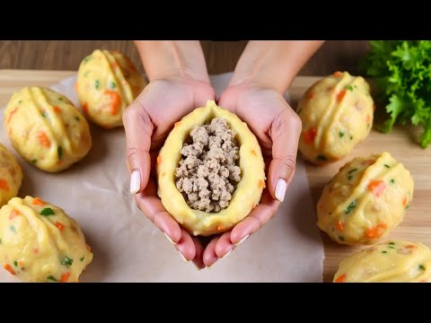 Видео: Божественно! Картофельные пироги с сочной начинкой!