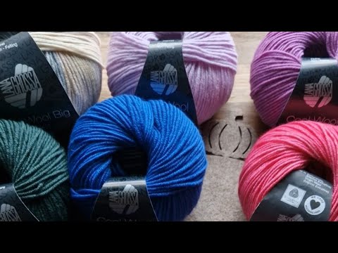 Видео: Yarn Review Merino Cool Wool Big Print Melange Superiore Bingo Vintage Lana Grossa меринос