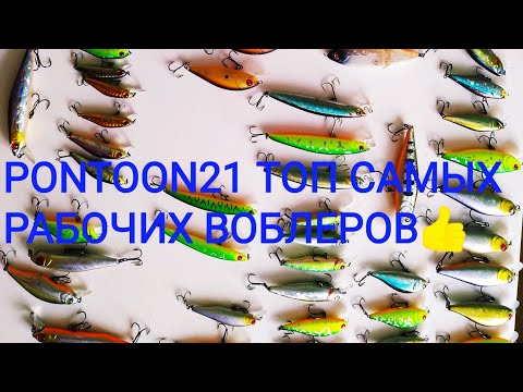 Видео: Воблеры Pontoon21 обзор рабочих воблеров и много рабочих любимчиков! #Pontoon21 #Cheeky