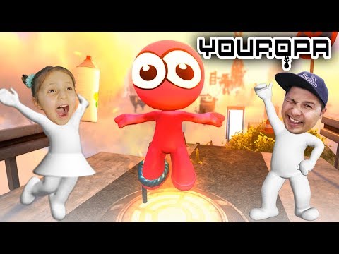 Видео: ПРИКЛЮЧЕНИЕ РОЗОВОГО ЧУДИКА во Франции YOUROPA Игра для детей KIDS CHILDREN