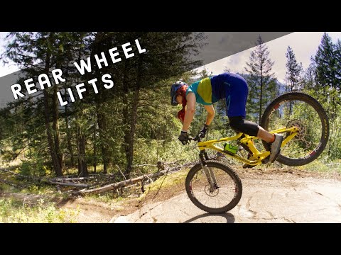 Видео: Учебное пособие по 3 подъёмам заднего колеса — как поднять заднее колесо горного велосипеда с пом...