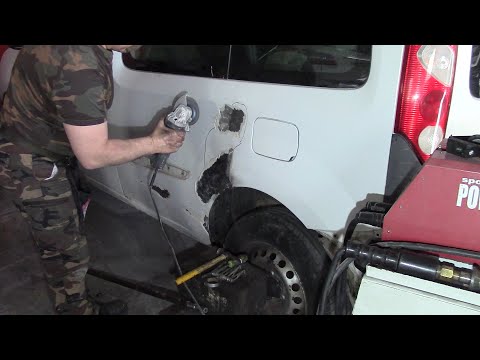 Видео: Renault Kangoo  часть вторая,  ремонтируем мягкие ткани,  красим, собираем