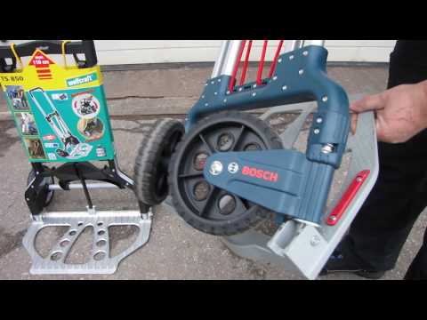 Видео: ТЕЛЕЖКИ  WOLFCRAFT TS 850 & Bosch Alu-Caddy 1600A001SA