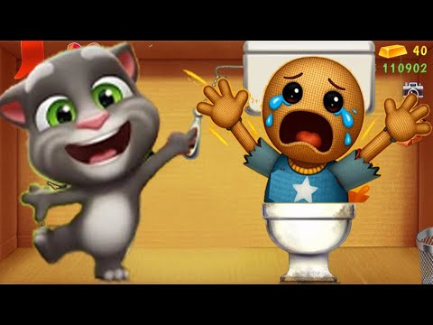 Видео: Мой Говорящий Том против Бадди против Ужасов | Kick The Buddy