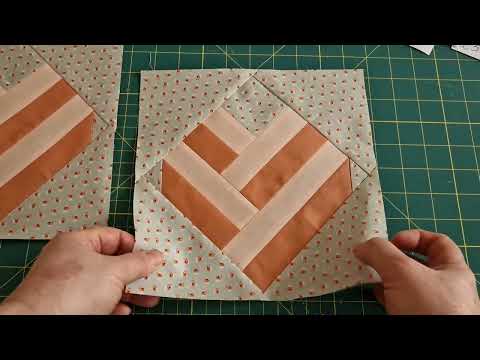 Видео: 336. МК: Блок лоскутное сердце 9"×9".