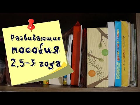 Видео: Развивающие игры и пособия в 2,5   3 года