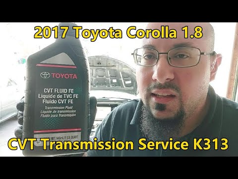 Видео: Toyota Corolla 1.8 2017 года выпуска — обслуживание трансмиссии CVT K313 — слив и заливка