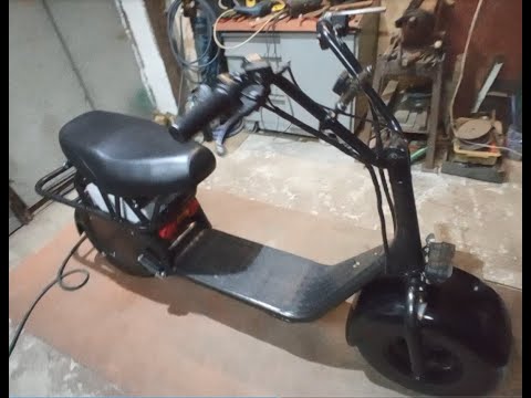 Видео: Переделка - тюнинг электроскутера Seev LikeBike , он же  CityCoco.