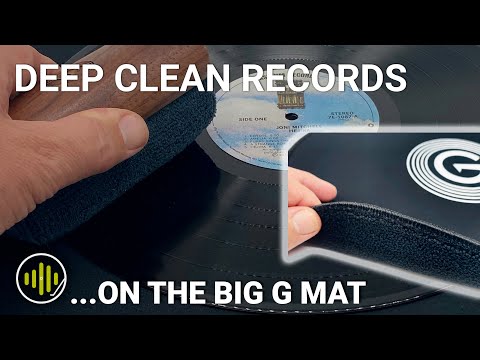 Видео: Глубокая очистка пластинок на новом коврике BIG G от GrooveWasher