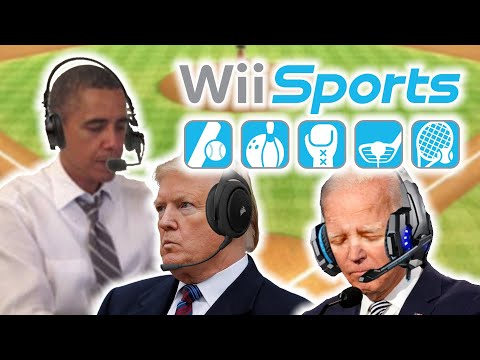 Видео: Президенты США играют в бейсбол на Wii Sports